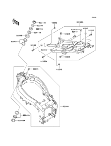 ZX600 Frame comp