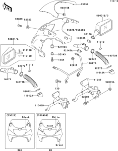 ZX400 Cowling(1 / 2)(zx400-l8)