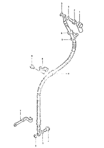 GSX400 Передние тормозные трубки