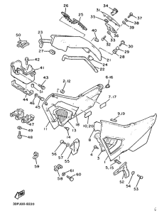 XVZ12TD Side cover  /  oil tank