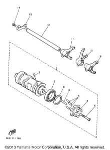 XV1100SKC Копирный вал