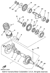 TT225LC Коленчатый вал и Поршень