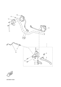 CW50 Handle switch. lever