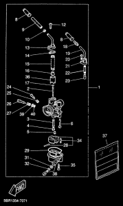 YQ50 Карбюратор