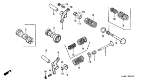 Z50J Распред вал / клапана