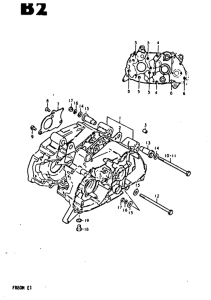 FR80 Картер двигателя
