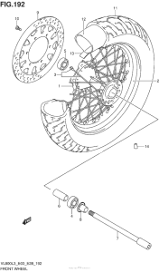 VL800 Front Wheel (Vl800L3 E28)