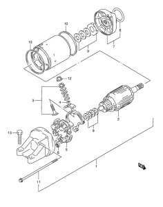 GSF1200S Стартерный мотор