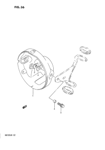 RG125 Фара головного света