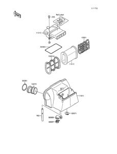 ZX500 Воздушный фильтр