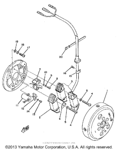 TY250A Flywheel magneto