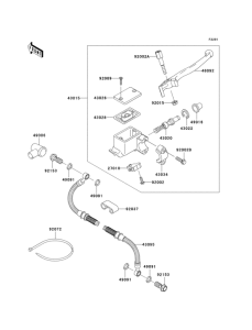KL650 Главный тормозной цилиндр