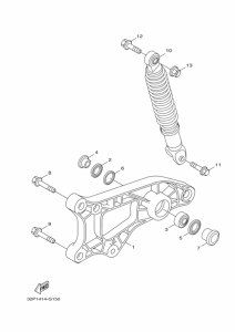 XC125E リヤアーム & サスペンシヨン