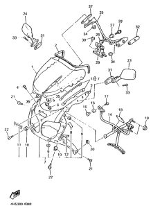 YZF750SP Обтекатель 1