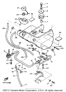 XVZ12DL Топливный бак