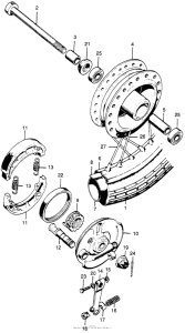 CL100 Переднее колесо