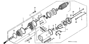 GL1500 Стартерный мотор