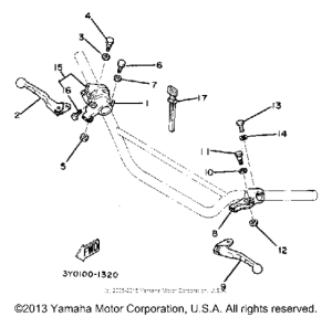 TT250J Handle switch - lever