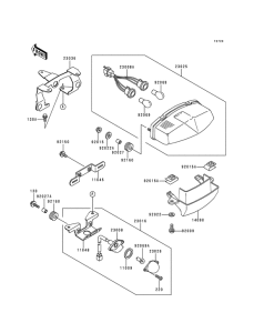 EX500 Taillight unit ass`y