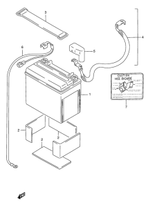 GSX-R1100 Аккумулятор