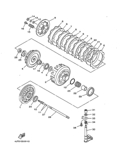 TZ125 Сцепление