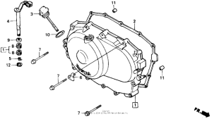 NT650 Крышка картера правая