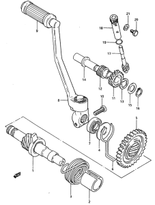 ZR50 Ножной стартер