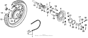 CB360 Переднее колесо