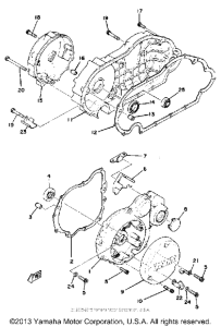 XS750SF Боковые крышки