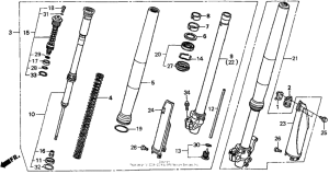 CR250R Front fork 98-99