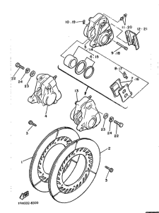 XJ900 Vorderradbremssattel