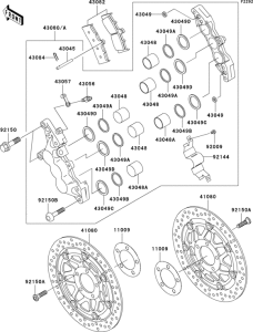 ZR1200 Передний тормоз