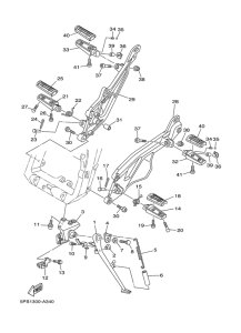 TDM900 Stand & footrest