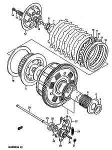 GSX550 Бендикс