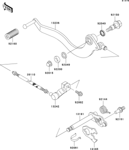 BN125 Механизм переключения передач