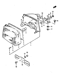 XN85 Задний комбинированный сигнал