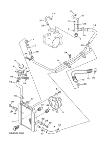 YP250 Radiator. hose