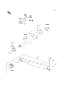KL650 Механизм переключения передач