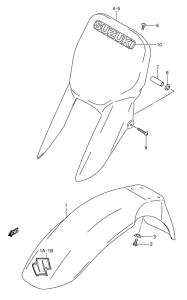 JR80 Переднее крыло