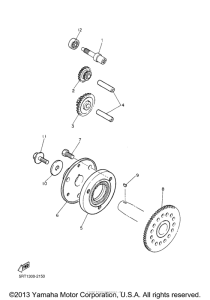 YZF600RT Муфта стартера