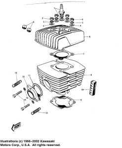  Головка блока цилиндров / цилиндр