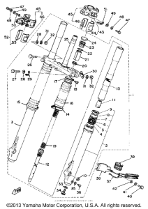 XT500H Передняя вилка