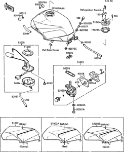ZX750 Fuel tank(zx750-f1)