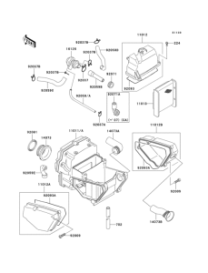 EX500 Воздушный фильтр