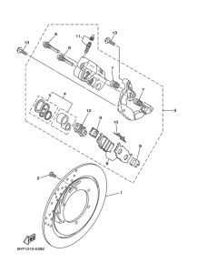 XVS400 ﾌﾛﾝﾄﾌﾞﾚｰｷｷﾔﾘﾊﾟ