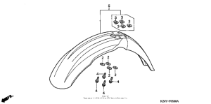 CR125R Переднее крыло