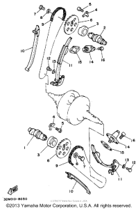 XV250 Цепь механизма газораспределения
