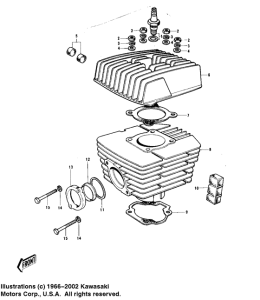  Головка блока цилиндров / цилиндр