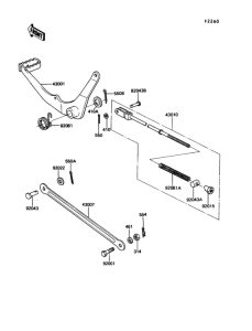 KE100 Педаль тормоза