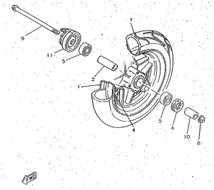 CW50RS Переднее колесо